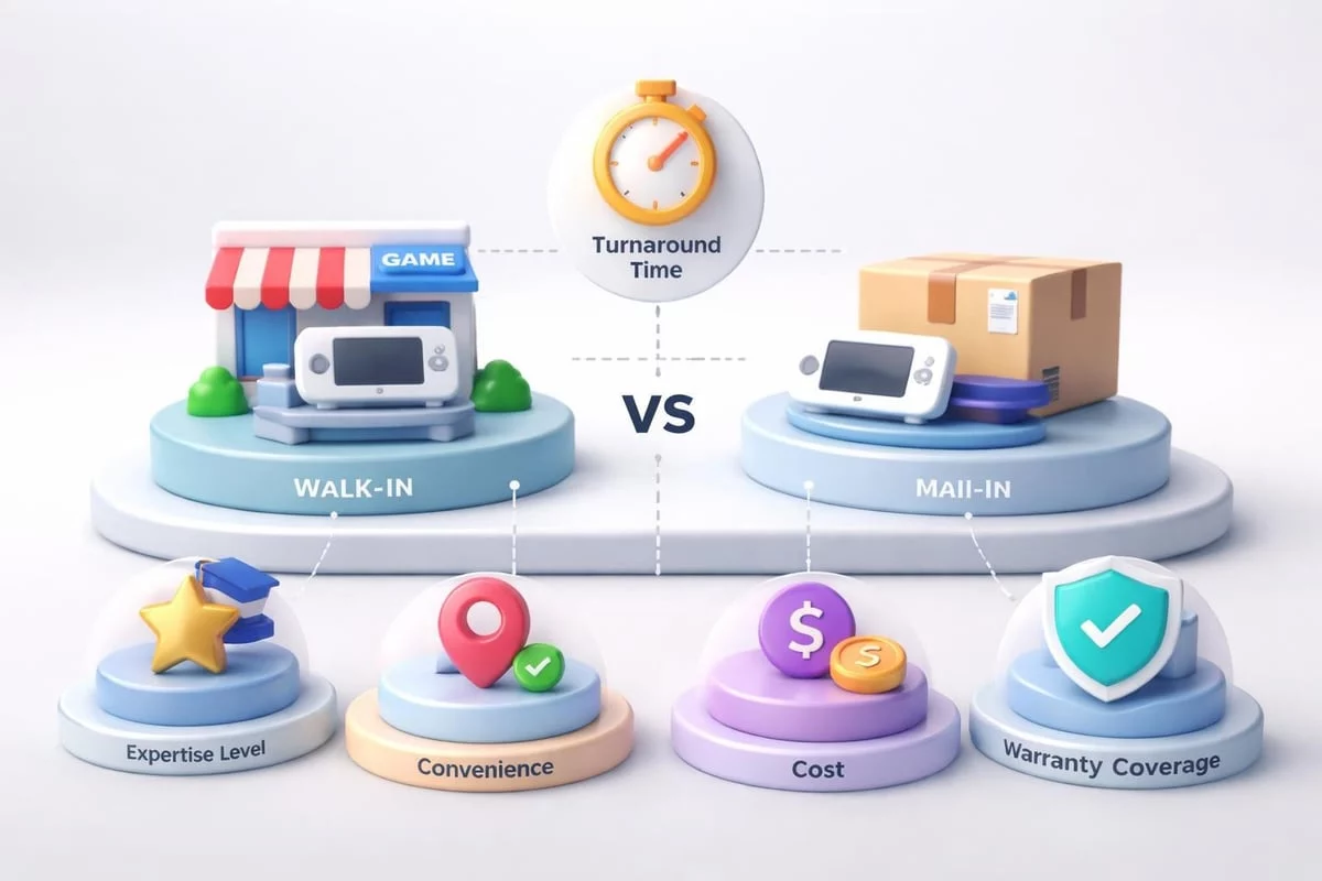 Comparing repair service options
