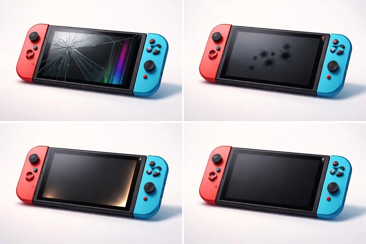 Types of Nintendo Switch screen damage