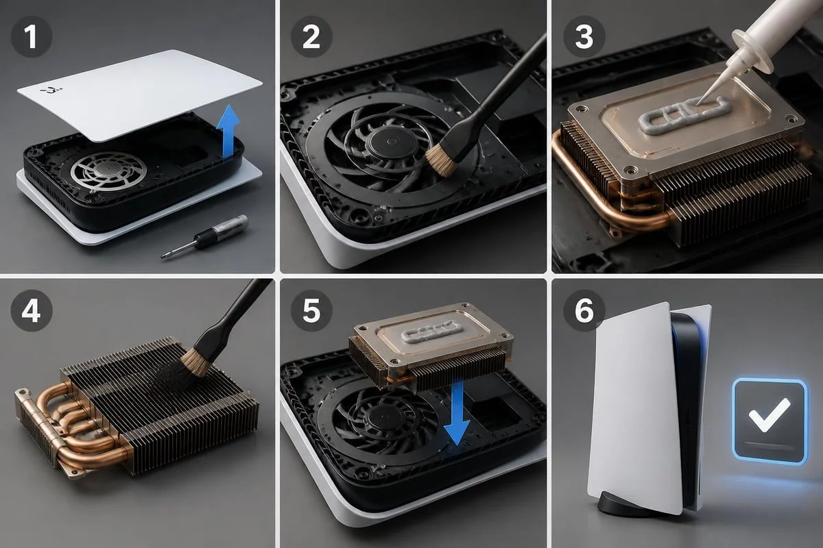 Professional PS5 thermal maintenance