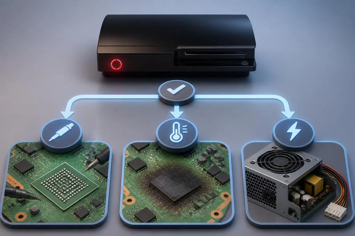PS3 Yellow Light of Death diagnostic process