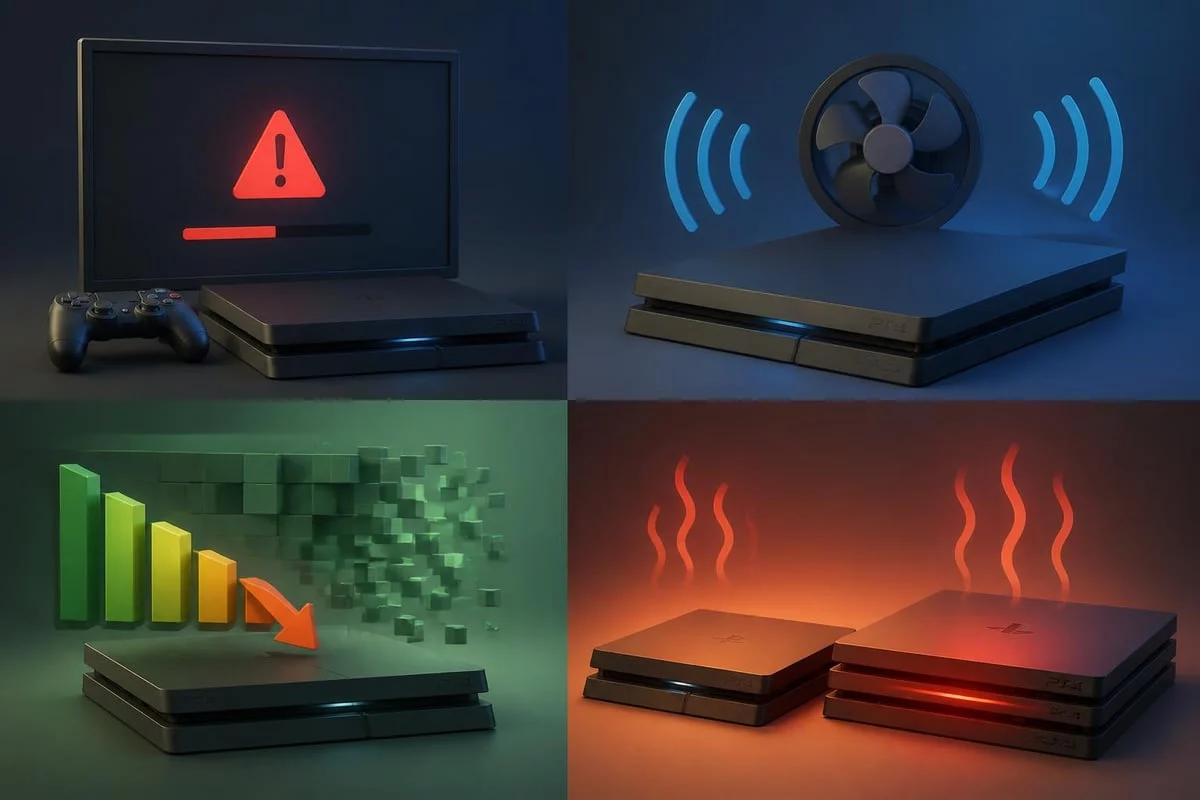 PS4 overheating warning indicators
